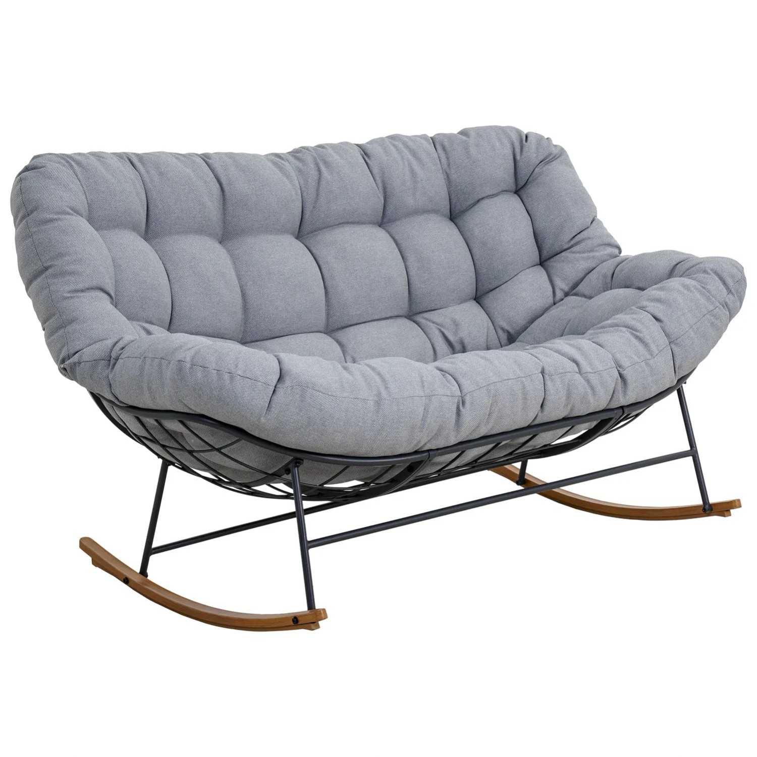 Fotel bujany NUBE szary