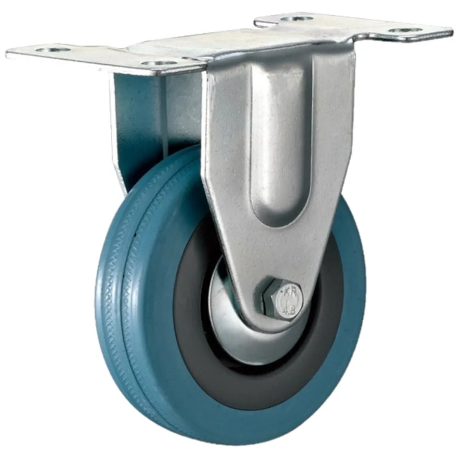 Domino Koło z płytką stałą 50mm 40kg guma