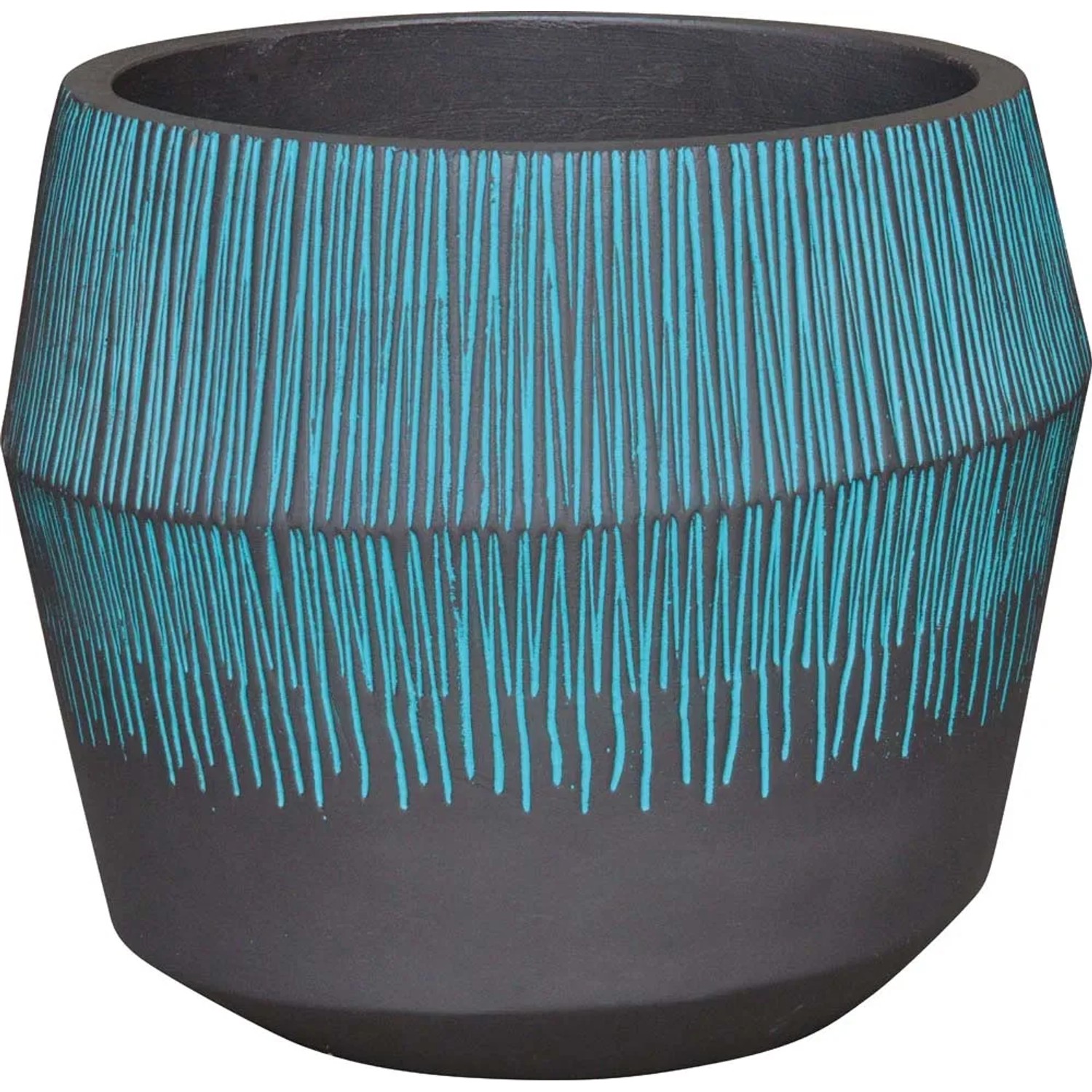 Osłonka Toledo cementowa turkusowa - śr. 30 cm