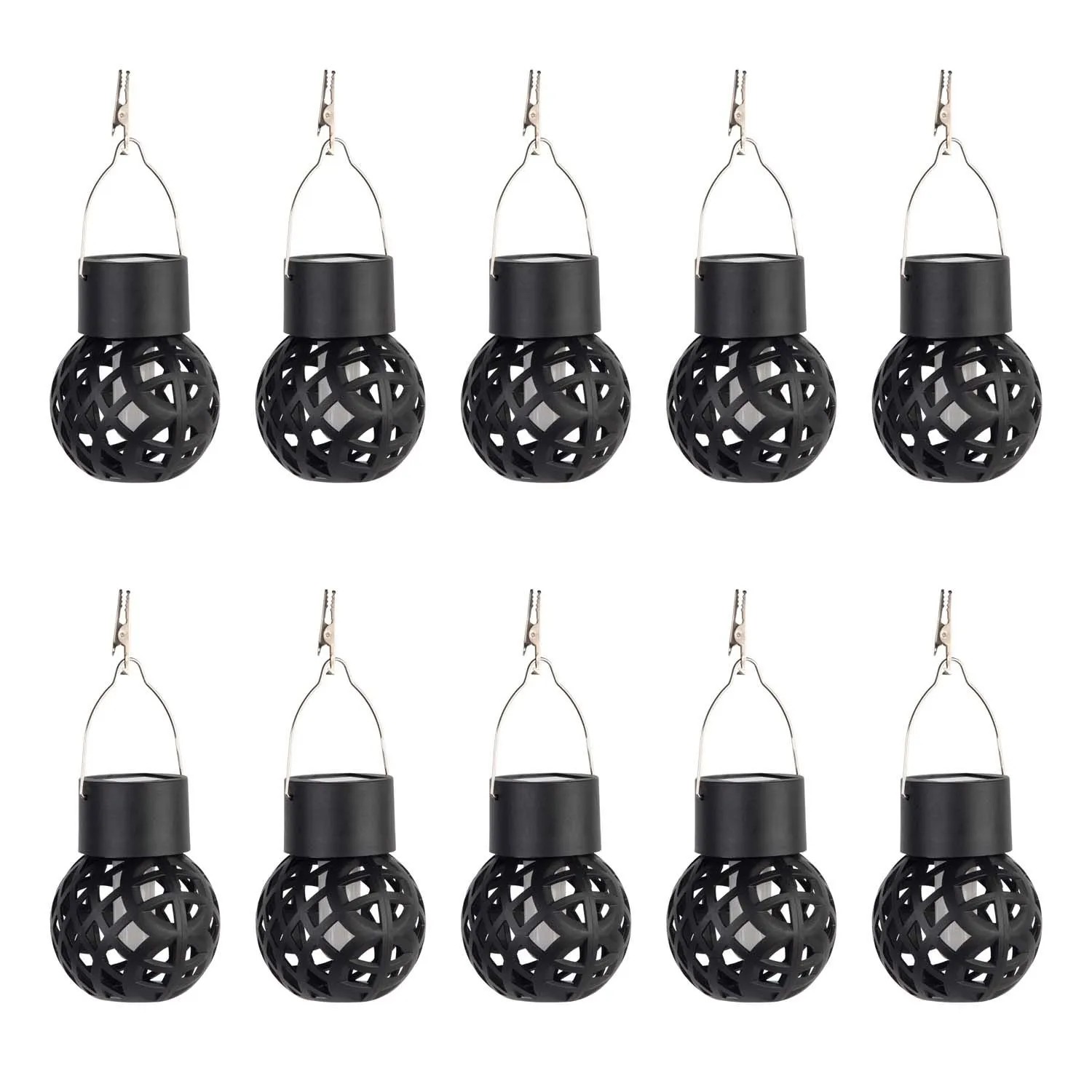 4iQ Zestaw 10 lamp solarnych LUMA 12xLED