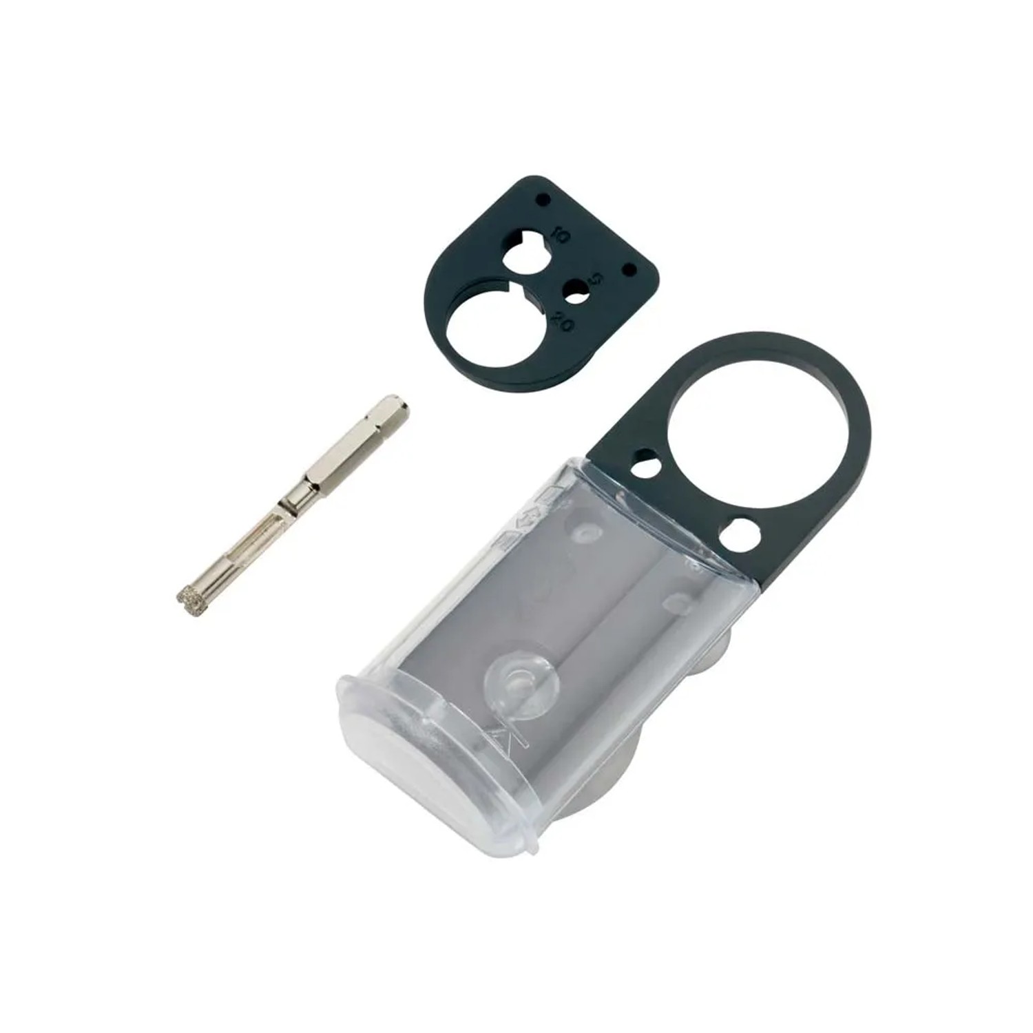 LUX-TOOLS Wiertło diamentowe 6x60 mm z prowadnicą