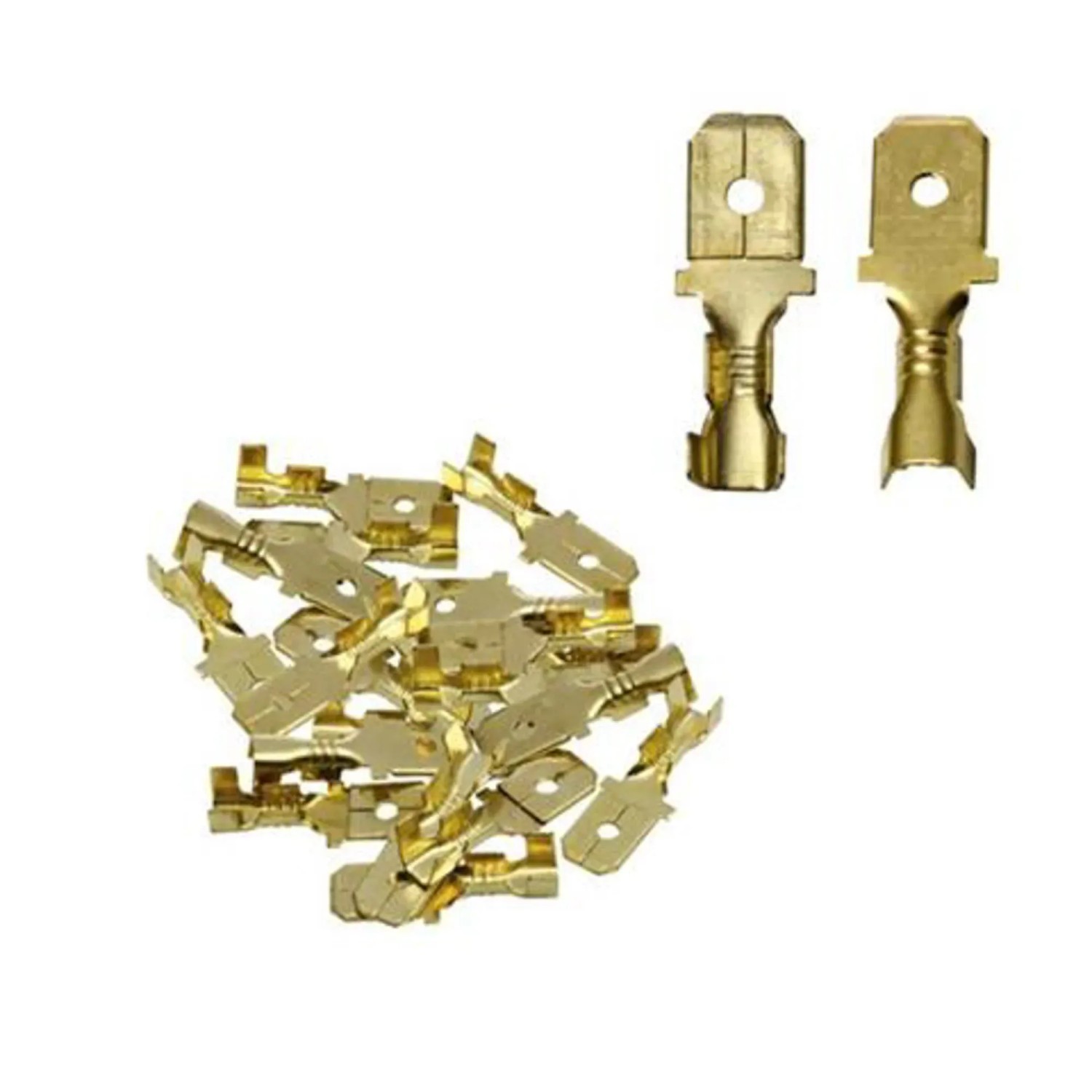 Konektor męski E 6.3-2.5 10 szt.