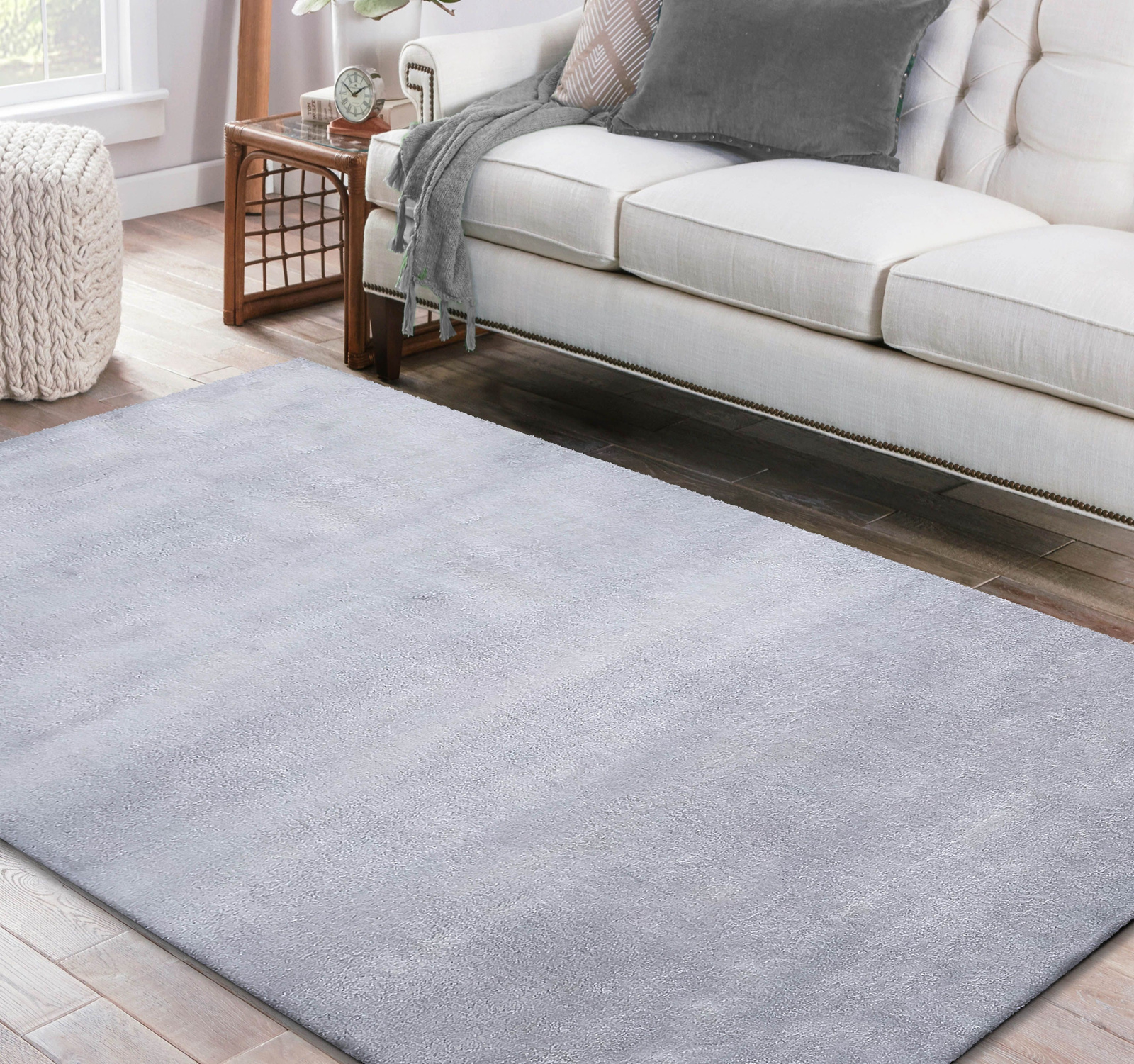 Dywan nowoczesny mięciutki Sacramento - szary