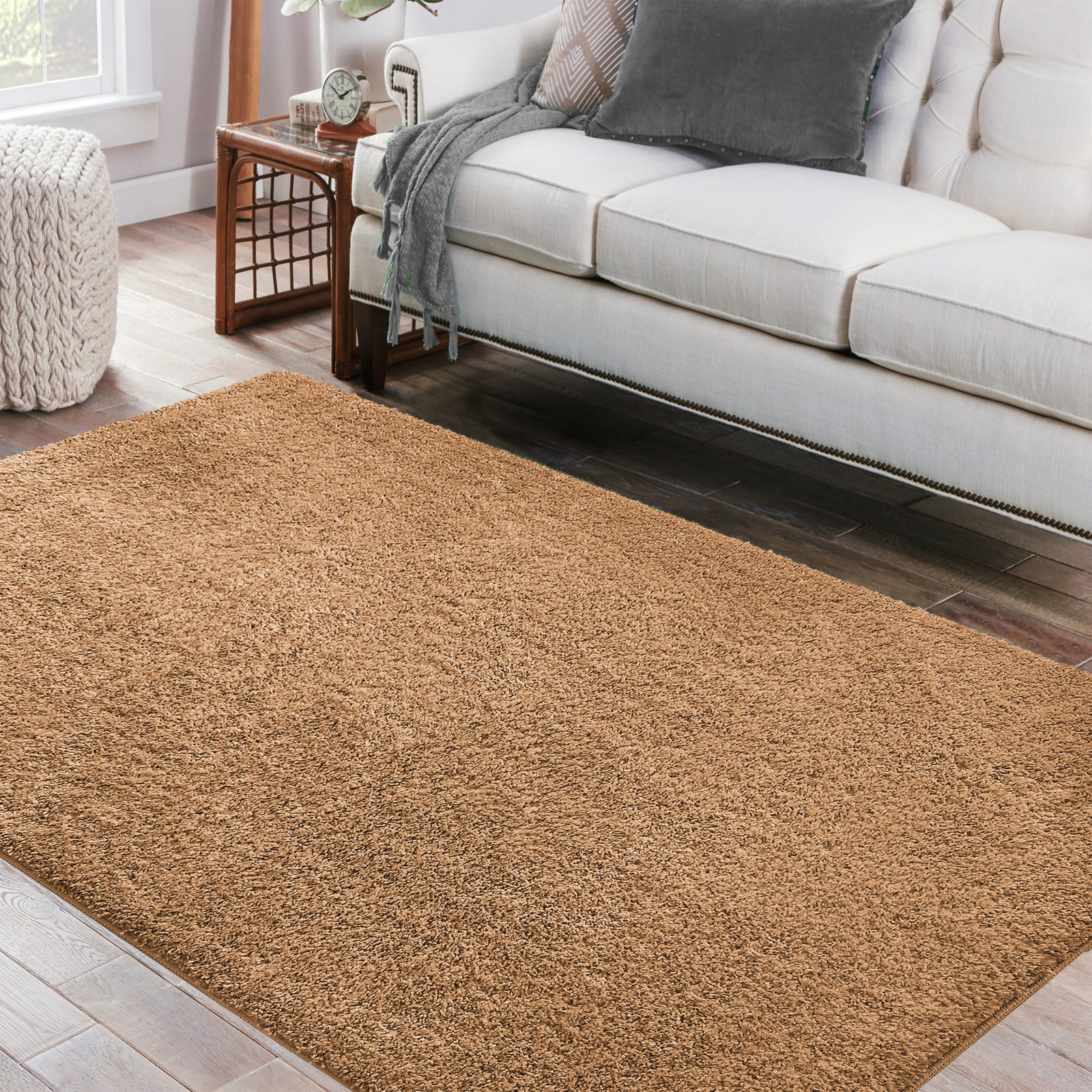 Dywan Kayoom Soft - typu Shaggy nowoczesny, mięciutki - miodowy brąz