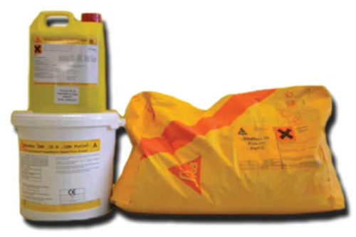 POLIURETANOWY, HYBRYDOWY JASTRYCH POSADZKOWY POD WYSOKIE OBCIĄŻENIA SIKAFLOOR-20 PurCem 32,5 KG RAL 3009ca