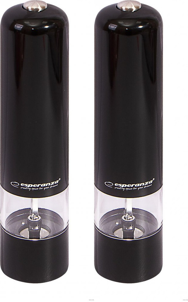 2x Młynek do przypraw Esperanza Malabar, czarny