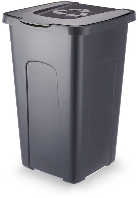 Kosz do segregacji Sorta, 50l, czarny