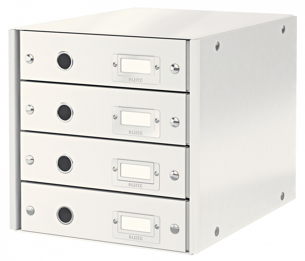 Pojemnik Leitz Click&Store, z 4 szufladami, do dokumentów, A4, biały