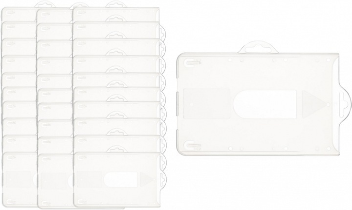 50x Holder do identyfikatorów Argo, typ K, 90x57mm, przezroczysty