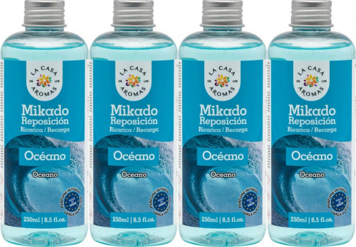 4x Olejek zapachowy La Casa de los Aromas Intenso, ocean, zapas, 250ml