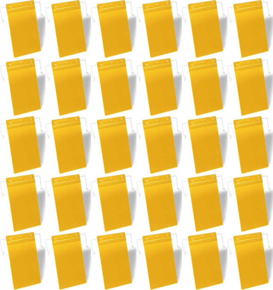 3x Kieszeń magazynowa Durable, z uchwytami z drutu, A4, pionowa, 50 sztuk, żółty