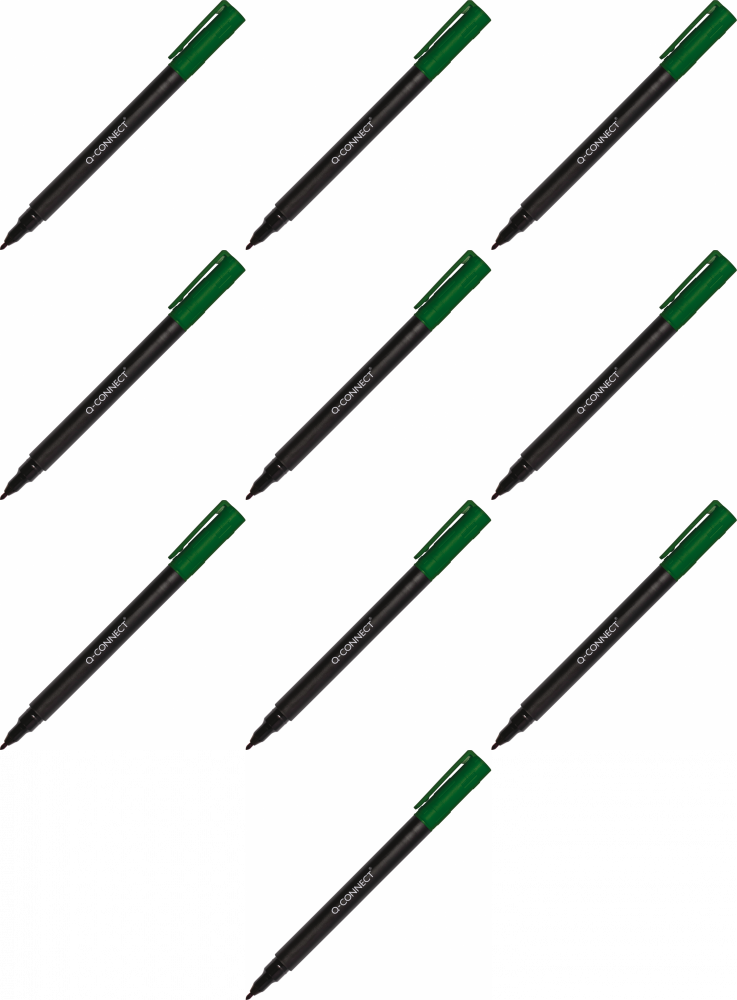 10x Marker do płyt CD i DVD Q-Connect, 0.6mm (F), zielony