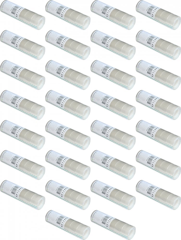 40x Taśma klejąca Q-Connect, 24mmx10m, 6 sztuk, przezroczysty