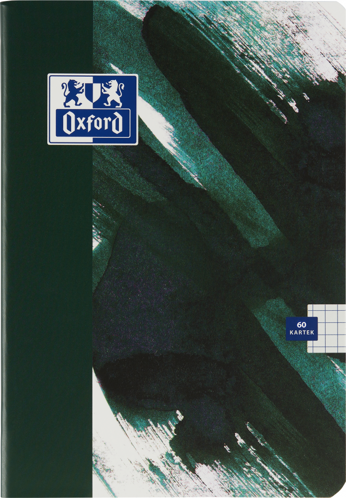 Zeszyt w kratkę Oxford Paint, A5, miękka oprawa, 60 kartek, mix kolorów