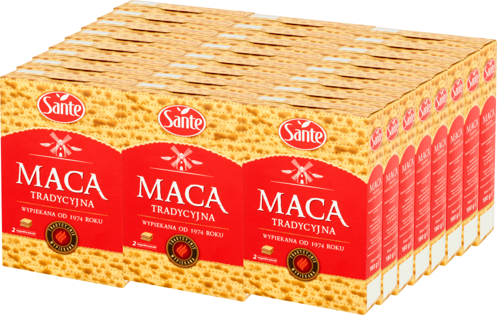 24x Maca pszenna Sante, tradycyjna, 180g