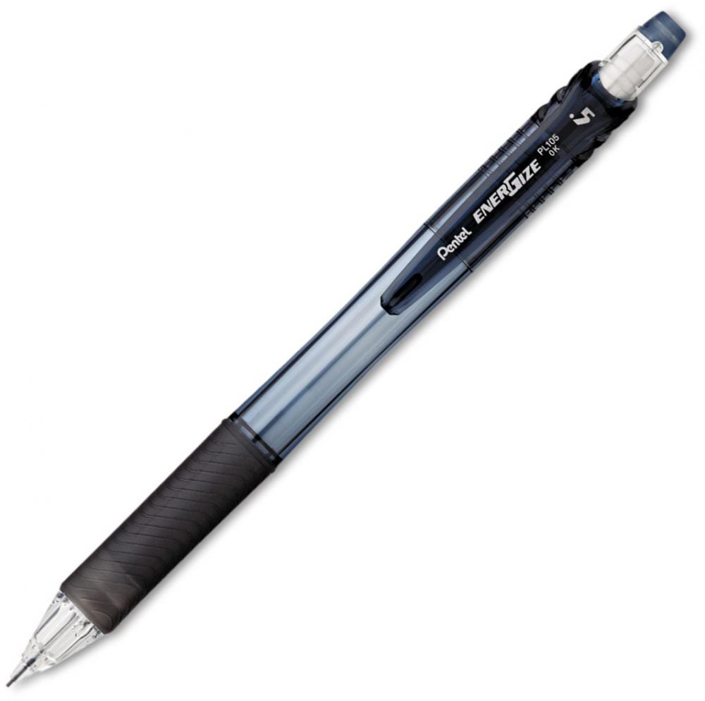 Ołówek automatyczny Pentel EnerGize PL105, 0.5mm, z gumką, czarny