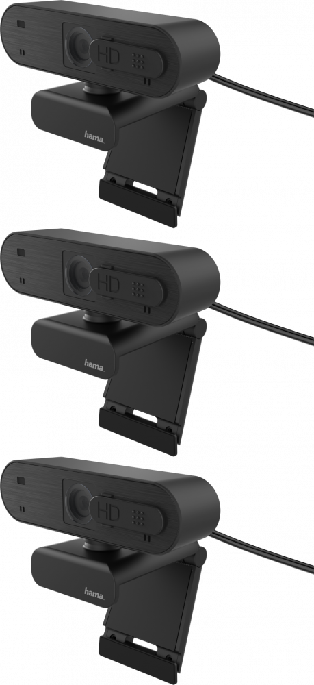 3x Kamera internetowa Hama C-600 Pro, Full HD + autofocus, czarny
