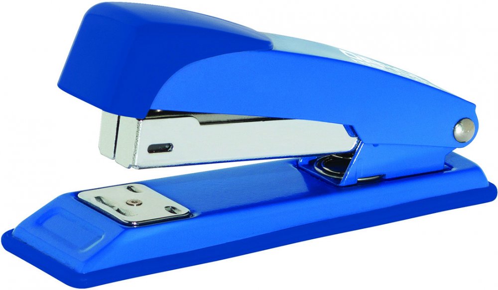 Zszywacz biurowy Office Products, do 30 kartek, metal, niebieski