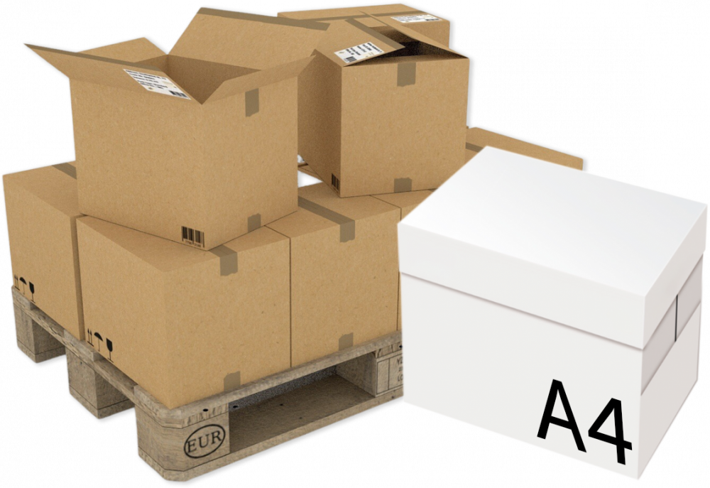 300x Papier ksero, A4, 80g/m2, 500 arkuszy, biały