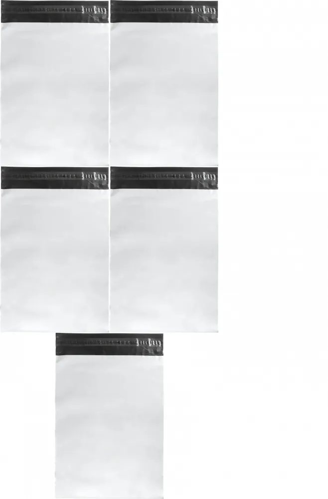 5x Foliopaki kurierskie Emerson, 45x55cm, 50 sztuk, biały