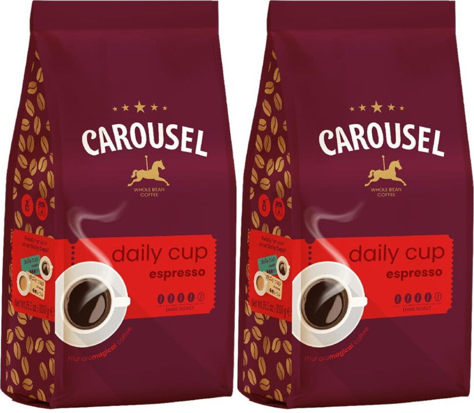 2x Kawa ziarnista Carousel Daily Cup Espresso, 1kg