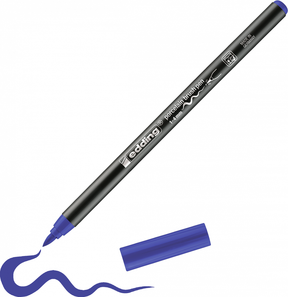 Pisak do powierzchni ceramicznych edding 4200, 1-4mm, 1 sztuka, niebieski