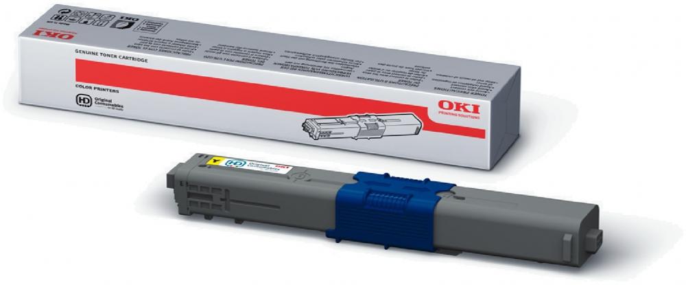 Toner Oki (44469722), 5000 stron, yellow (żółty)