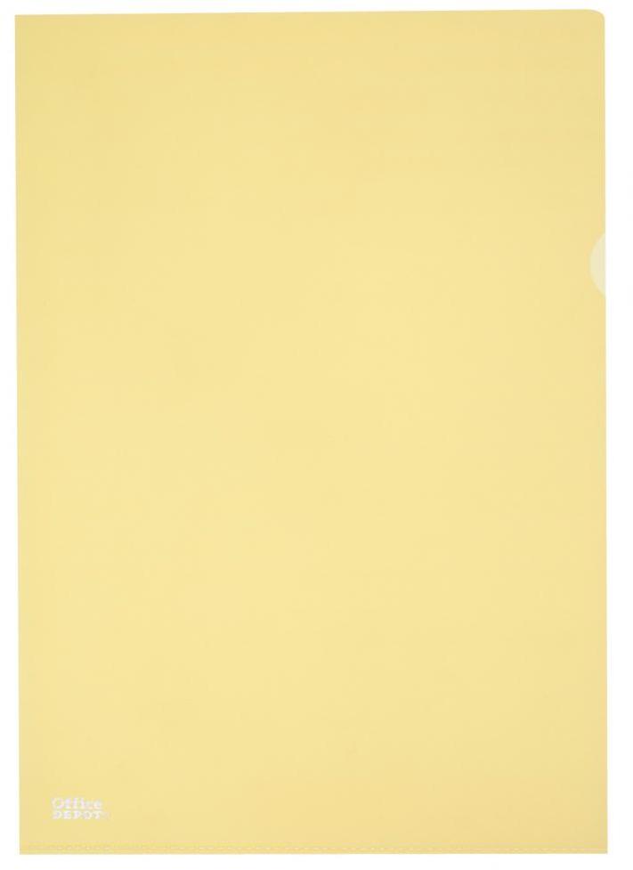 Ofertówki groszkowe Office Depot,"L", A4, 145μm, 25 sztuk, żółty