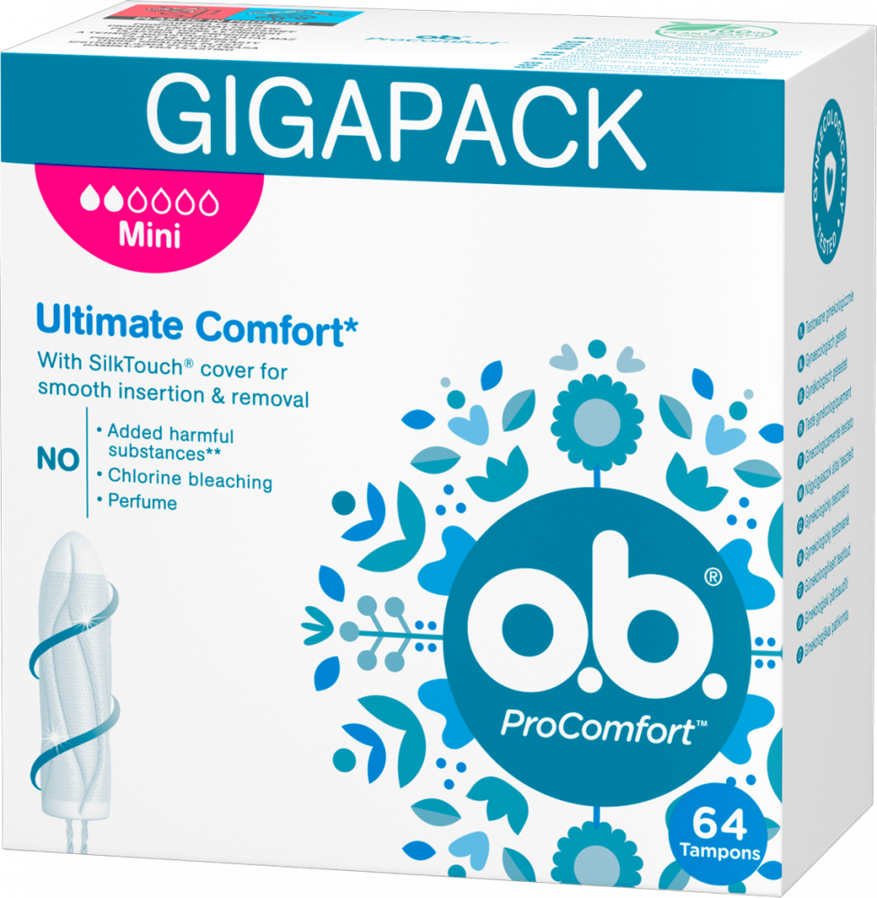 Tampony OB ProComfort Mini, 64 sztuki