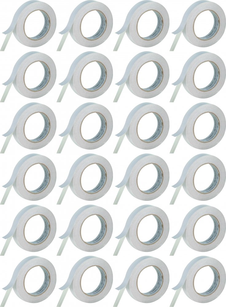 24x Taśma montażowa dwustronna Q-Connect, 18mmx3m, biały