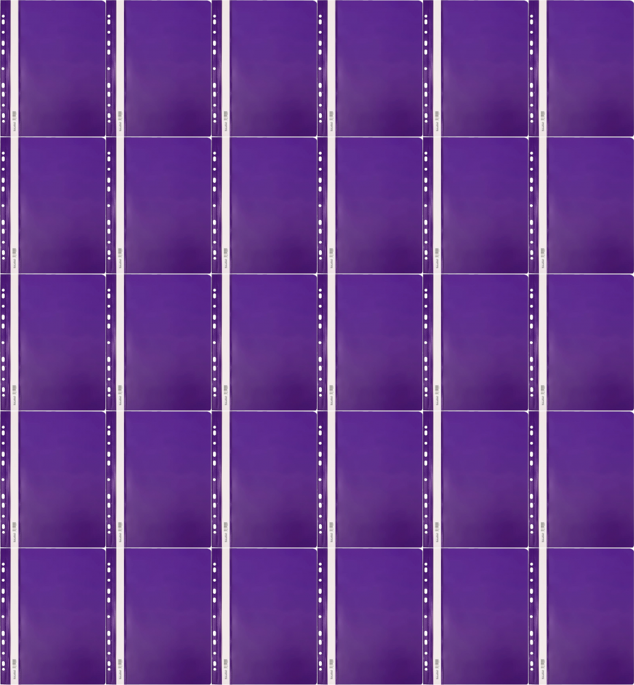 40x Skoroszyt plastikowy oczkowy Biurfol, twardy, A4, fioletowy