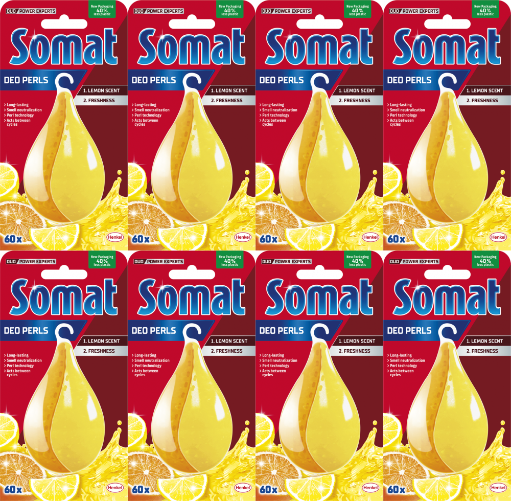 8x Odświeżacz do zmywarek Somat deo, Lemon & Orange, 17g