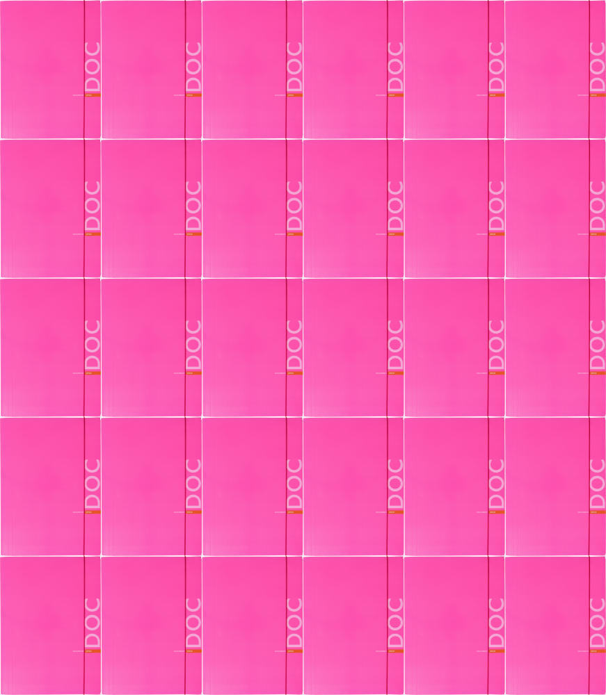 40x Teczka kartonowa z gumką Barbara Fluo, A4, 350g, różowy