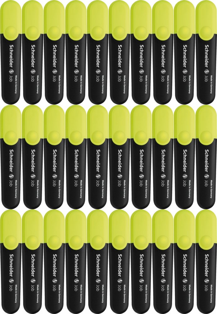 30x Zakreślacz Schneider Job, ścięta, żółty