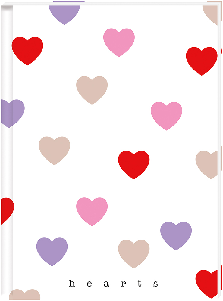 Brulion w kratkę Interdruk, A7, twarda oprawa, 80 kartek, mix wzorów