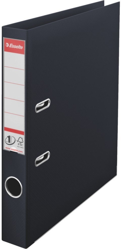 Segregator A4 Esselte Vivida No.1 Power, 50mm, do 350 kartek czarny