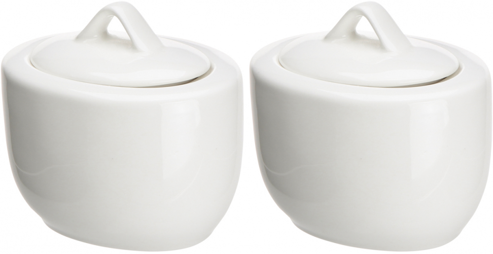 2x Cukiernica porcelanowa Altom Design Regular, 250ml, kremowy