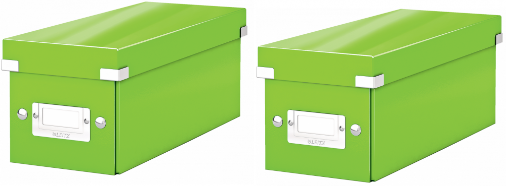 2x Pudełko do przechowywania Leitz Click&Store, 143x136x352mm, 1 sztuka, zielony
