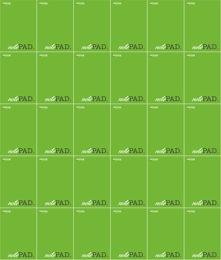 40x Blok biurowy w kratkę Office Products, A4, 50 kartek, zielony