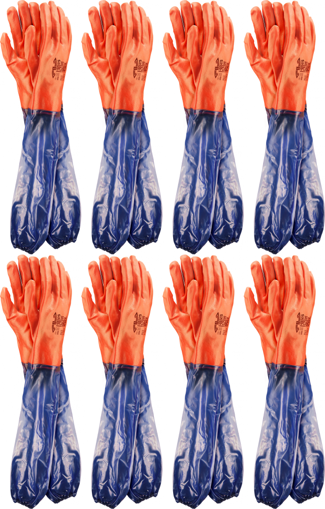 8x Rękawice robocze Reis RPCV60, powlekane, rozmiar 10