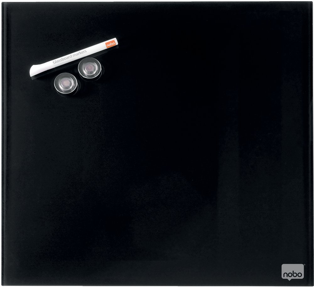 Tablica szklana Nobo, Diamond, 30x30cm, czarny