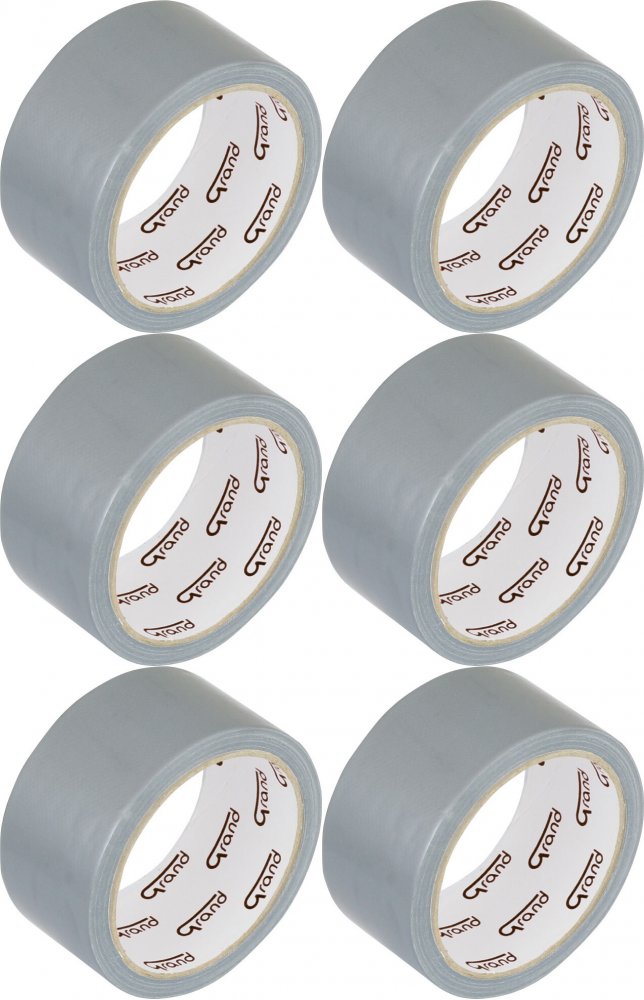 6x Taśma zbrojona Grand, 48mmx10m, srebrny