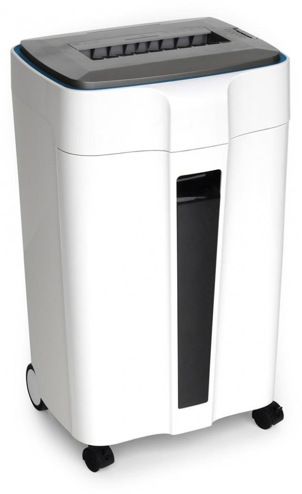 Niszczarka do papieru Wallner HD-120 C4, ścinek 4x30 mm, 10 kartek, P-4/ O-1/ T-4/ E-3/ F-1 DIN, biało-szary