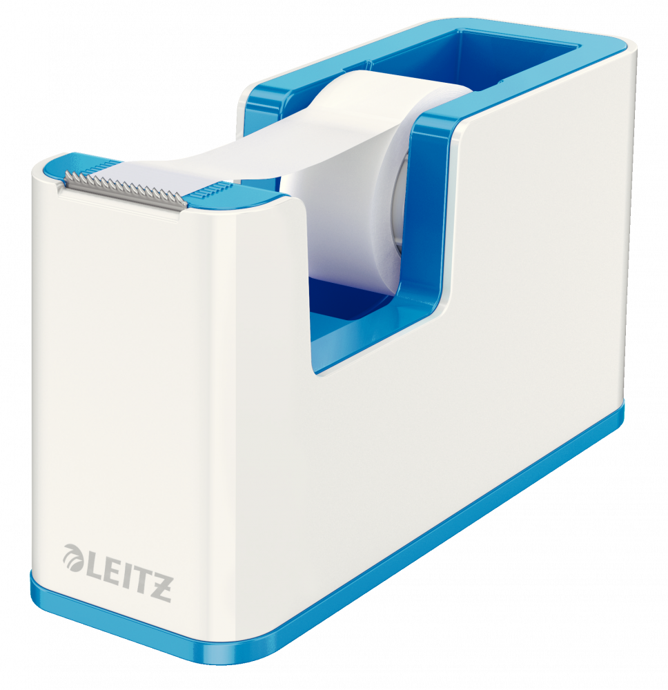 Podajnik do taśmy klejącej Leitz WOW, 19mmx33m, niebieski