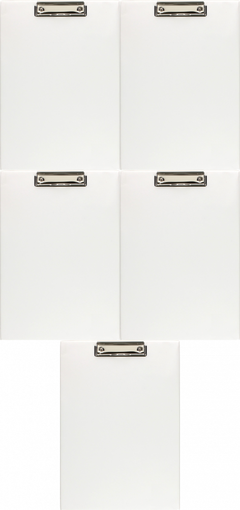 5x Clipboard Biurfol, A4, biały
