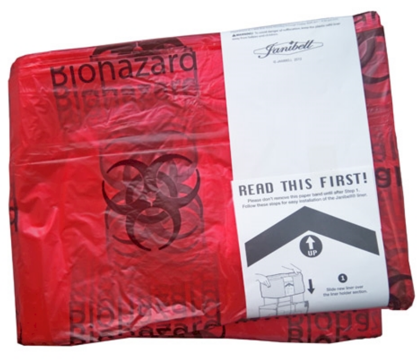 Worki na śmieci na odpady medyczne Janibell M450, czerwony