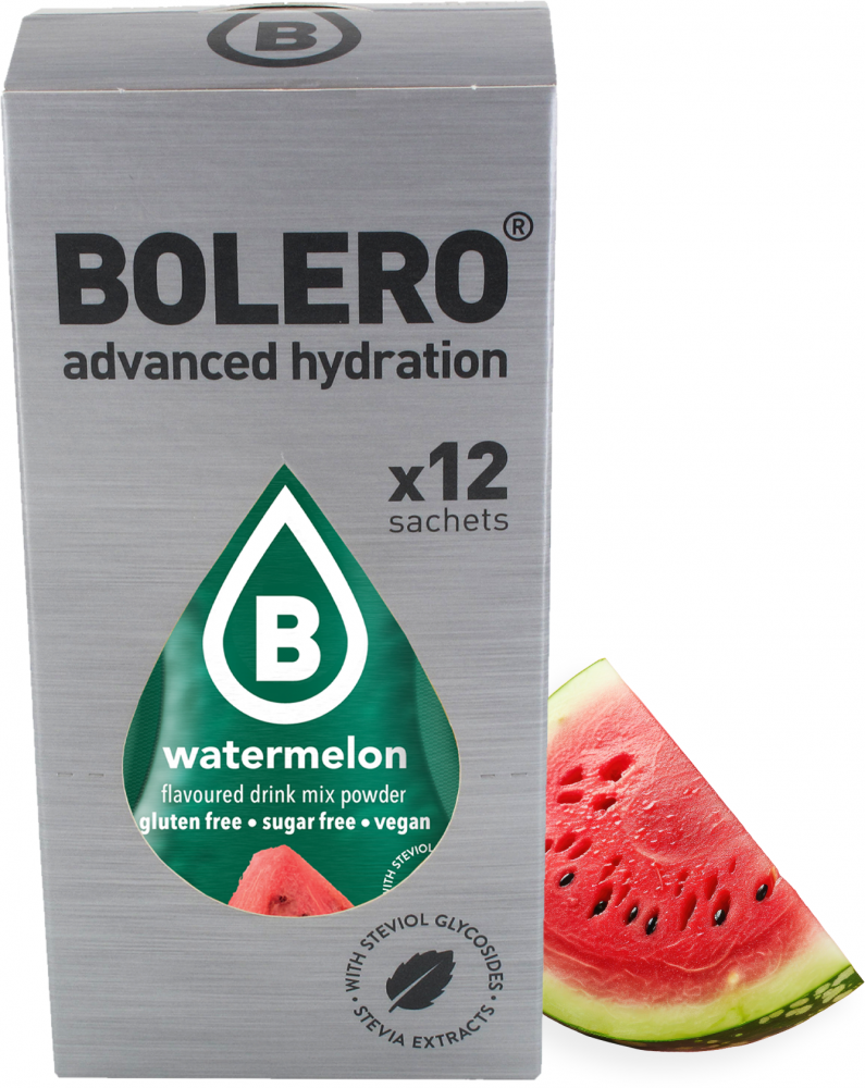 Napój w proszku Bolero Box Watermelon, arbuzowy, 12 sztuk x 3g