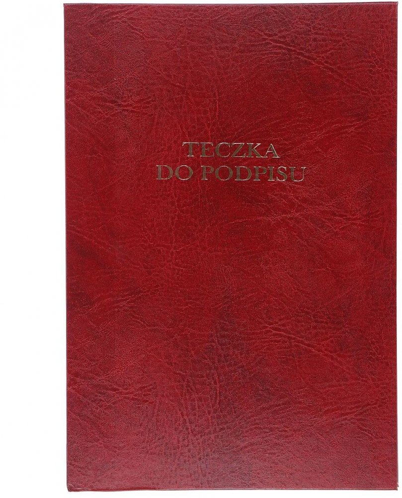 Teczka do podpisu Barbara, A4, 10 kart, bordowy