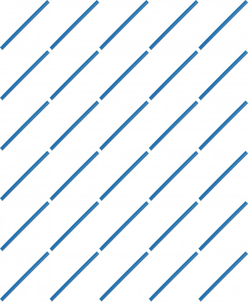 300x Listwa wsuwana Durable, 6mm, do 60 kartek, 1 sztuka, niebieski