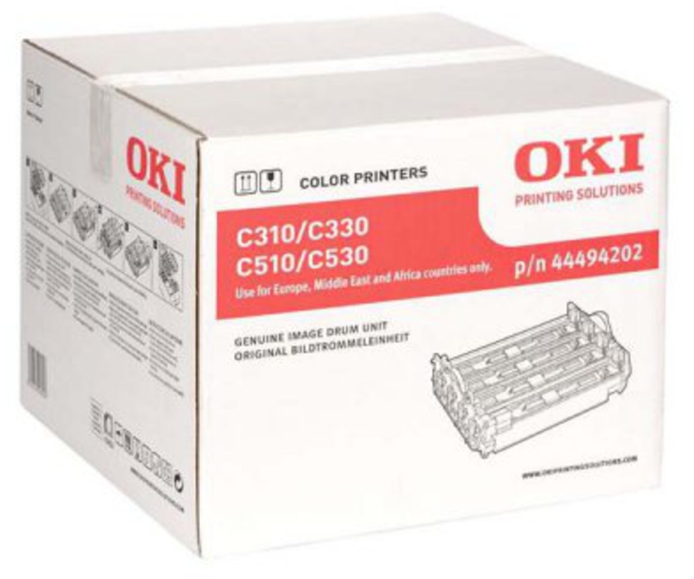 Bęben OKI C310 (44494202), 20000 stron, CMYK, cyan (błękitny), yellow (żółty), magenta (purpurowy), black (czarny)